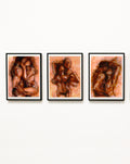 Abstract Embrace of Couple print Sensual Art for Bedroom