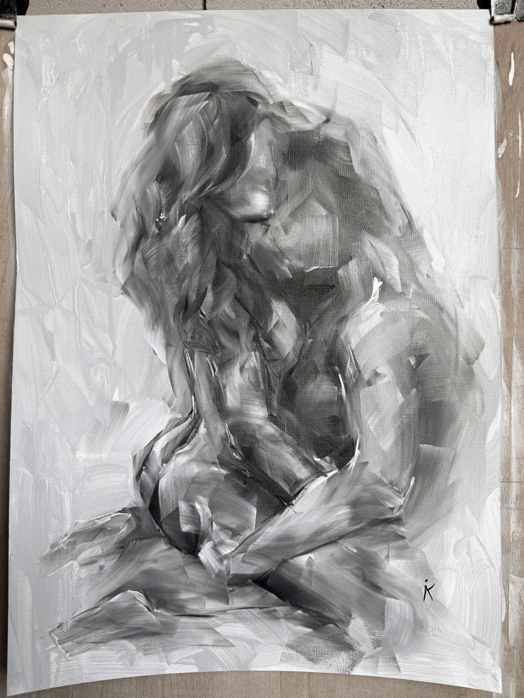 Closeness — Set of Three Original Figurative Paintings